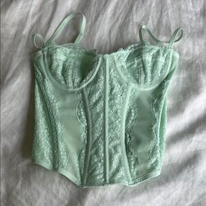 Urban Outfitters Green Sleeveless Bustier